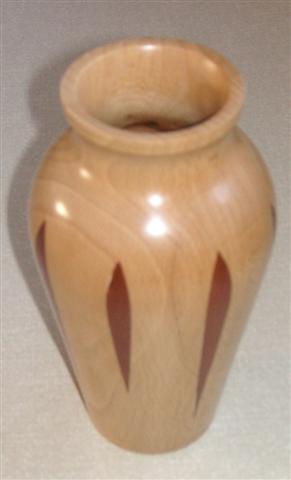 Segmented vase by Pat Hughes